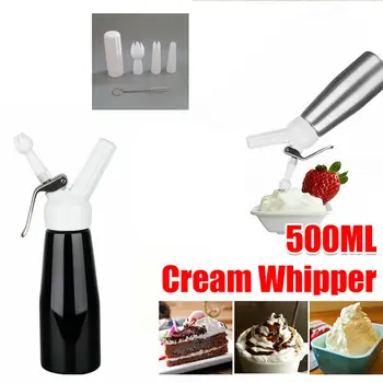 

500ml Professional Whipped Cream Dispenser Cream Foamer Gun Whipper Butter Dispenser Coffee Dessert Cake DIY Bake Tools Whipper