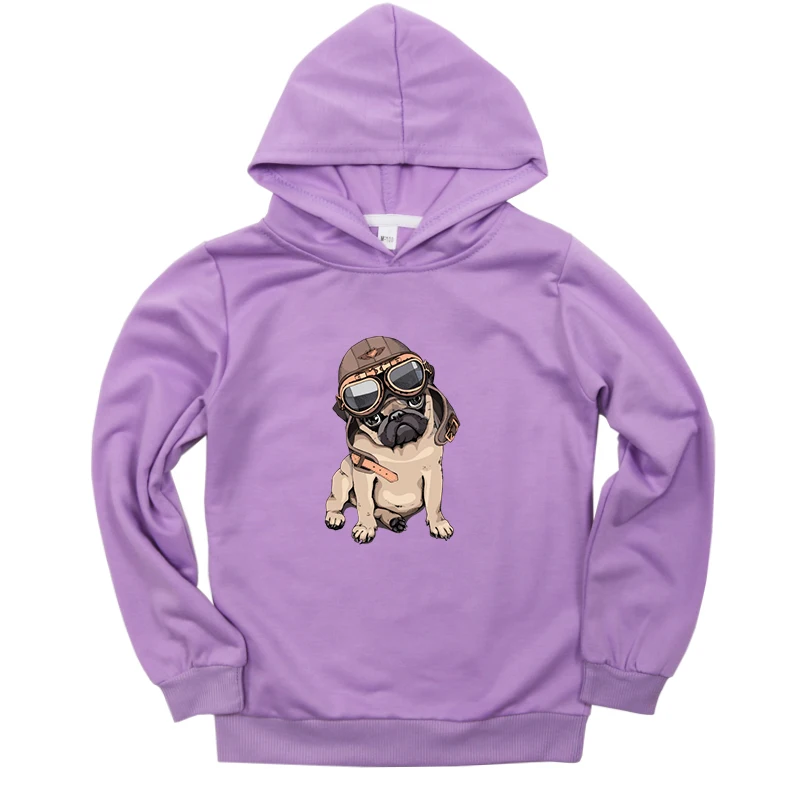 Hoodies 13 Kids Hoodies Dog Print Baby Boy Outfit Girls Sweatshirts Baby Long Sleeve Girls Top Summer Fashion Hoodies for Teens 2-14t - Цвет: Hoodies 13