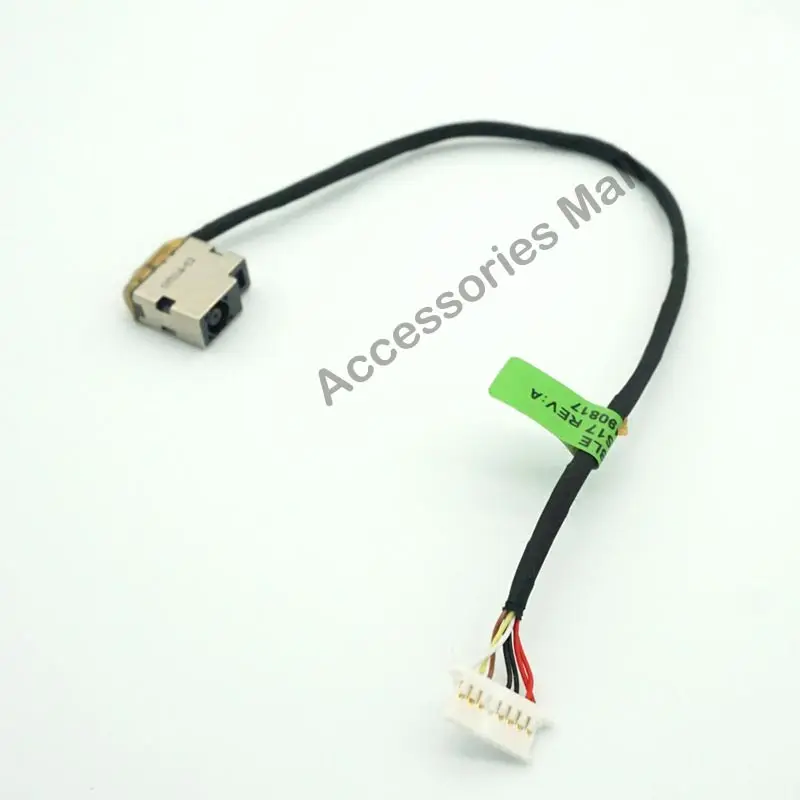HP 15-AB 15Z-AB 15-AK 15-AK030TX TPN-Q159 DC 커넥터 노트북 소켓 전원 교체 용 케이블이있는 DC 전원 잭