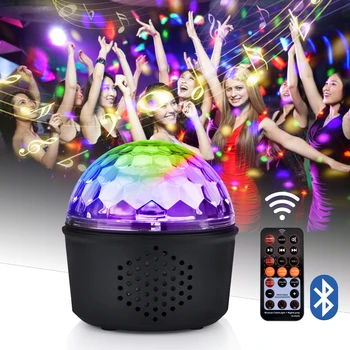 

Disco Party Lights USB Magic Ball LED Stage Lights Disco Ball Projector Party Lights Flash DJ Lights for Home Party KTV Bar