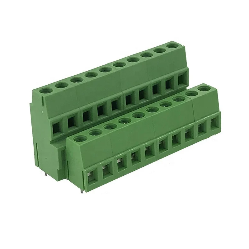 5 08 мм Шаг двухрядный электрический клеммный блок соединитель провода PCB монтаж |