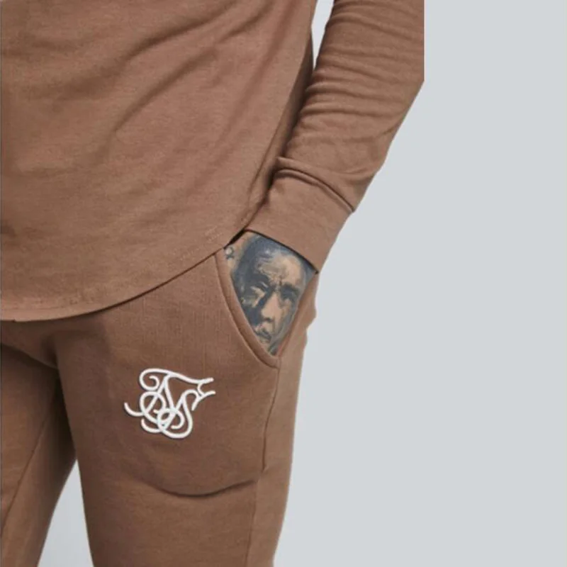 Мужская мода Kanye West Sik шелковые мужские повседневные спортивные штаны с принтом спортивные штаны для фитнеса и бега 85% хлопок