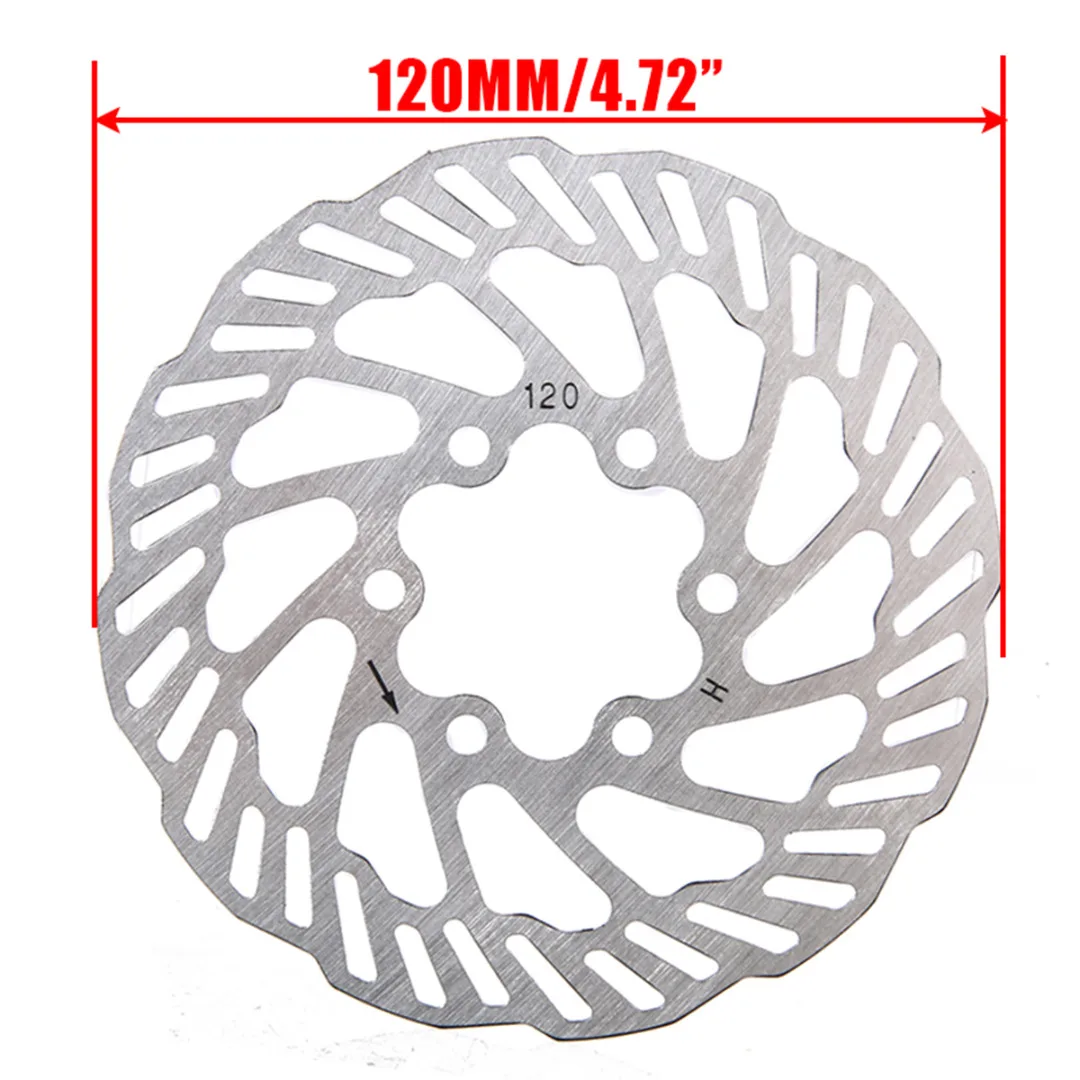 New Arrival Bike Brake Rotor 120/140/160/180/203mm Stainless Steel Bike Disc Brake Rotors + 6 Bolts For Mountain Road Bike