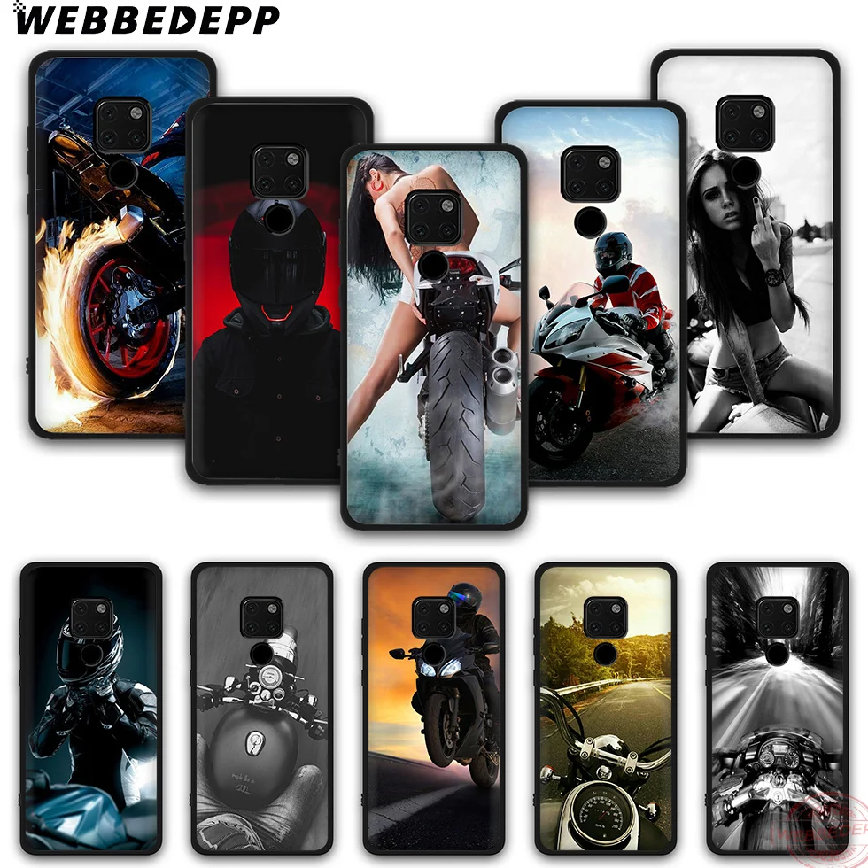 WEBBEDEPP Biker TPU Phone Case for Mate 10 20 30 Pro Lite Nova 2i 3i 3 4 5i 2 5 |