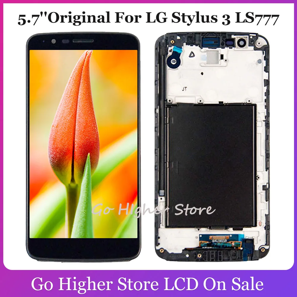 5.7''Original For LG Stylus 3 LS777 M400 M400DF M400N M400F M400Y LCD Display Touch Screen Digitizer Assembly | Мобильные