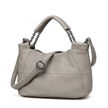 

Best Special Offer New Bucket Quality Genuine Leather Women Handbags 2018 Brand Tote Bag Plaid Top-handle Famous Designer Totes