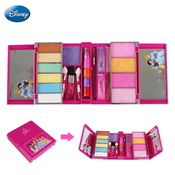 

Children's makeup toy Disney princess cosmetics box Safe Nontoxic Watersoluble toy set house pretend play makeup box toy