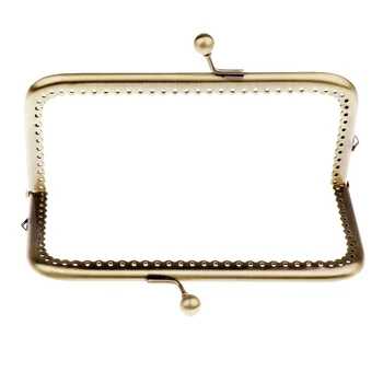 

Metal Purse Bag Frame Kiss Clasp Lock Iron Tone for Bag Making 15cm x 8.5cm