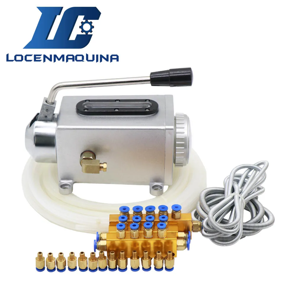 500CC CNC Machine Lubrication Oil Pump Guide Rack Gear Linear Rails 4mm 6mm Oil Output Y8 Lubrication Pump Manual Type