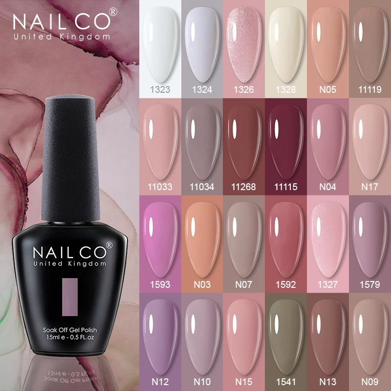 NAILCO 131 Colors Vernis Semi Permanent UV  Varnish Gel Nail Polish For Nails Art Gel Manicure Design TOP BASE Varnish Hybrid polygel set 30ml quick building uv gel varnish vernis semi permanant uv for manicure poly gel kit french salon