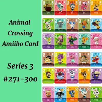 

Series 3(271-300) Animal Crossing Card Work for NS Game Amiibo Card Support NFC