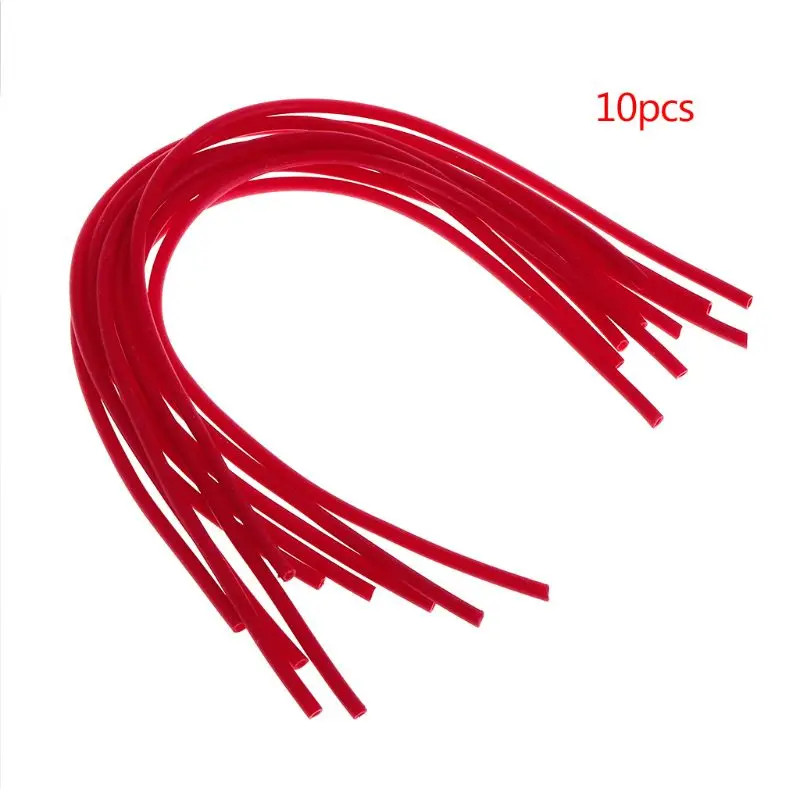 

10 Pcs/Set Fishing Tube Rubber Band Turnover Hook Professional DIY Handmade Rigging Accessories Tackle Elastic