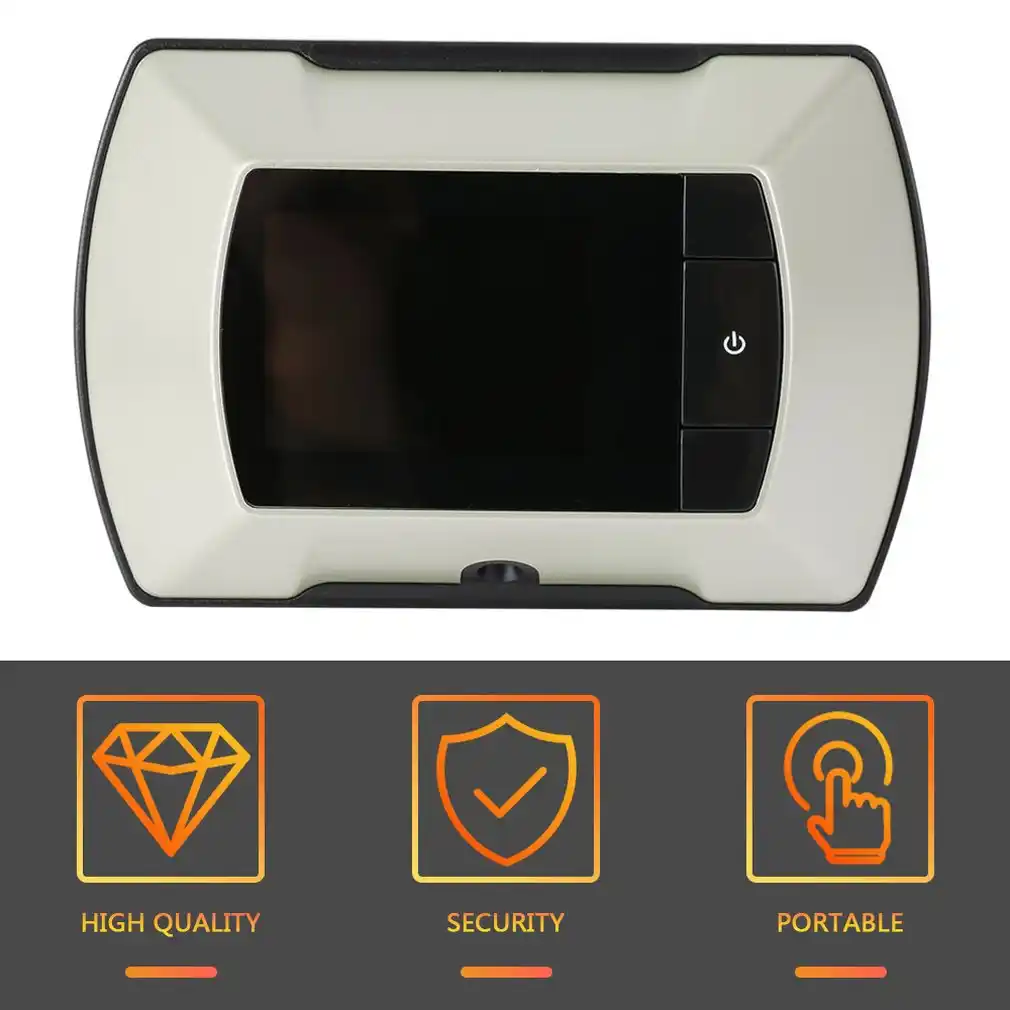 High Resolution 2.4 inch LCD Visual Monitor Door Peephole Peep Hole Viewer Indoor Monitor Outdoor Video Camera DIY