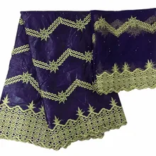 Bazin brode getzner высококачественный хлопковый Базен riche getzeru фиолетовый tissu Африканское парчовое полотно для свадьбы 5+ 2 ярдов/партия