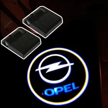 

2X LED Car Door Warning Light Decorate Logo Projector For Opel Astra h g j Insignia Zafira b Corsa d Vectra c Antara Vivaro Opc