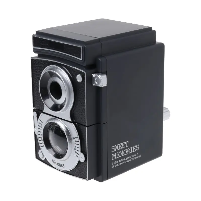 

Retro Vintage Camera Style Pencil Sharpener Mechanical Manual Hand Cranking Stationery Student Gift