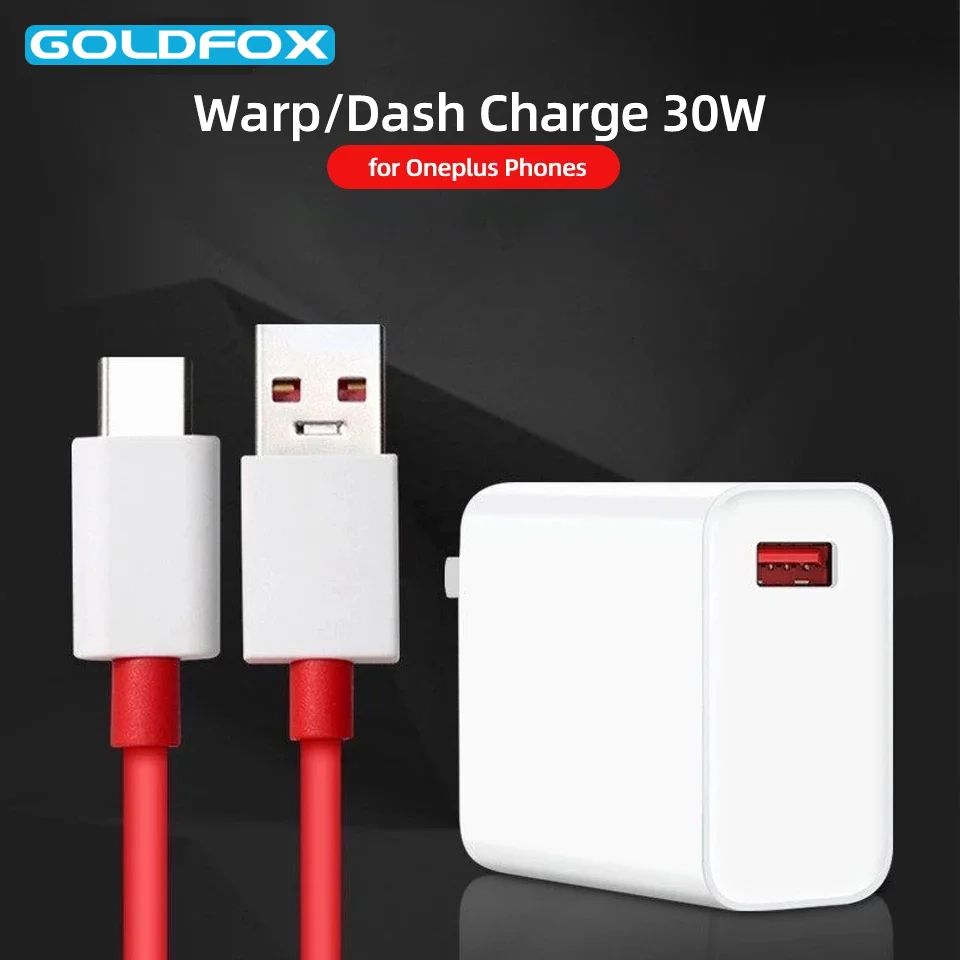 Зарядное устройство для Oneplus Warp Dash с американской вилкой 30 Вт сетевое зарядное