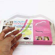 50pcs/100pcs Hair Cutting Protection Supplies Disposable Salon Hairspray Masks Face Hairspray Shield Film For Hair Salon