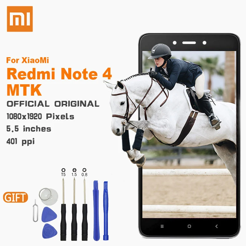 Xiao mi lcd сенсорный экран с рамкой дисплей для Xiaomi Redmi Note 4 MTK Helio X20 5,5 дюймов Замена ЖК-дисплей s дисплей