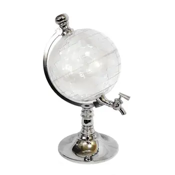 

Portable Ice Core Globe Shape Beverage Dispenser Practical Container Durable