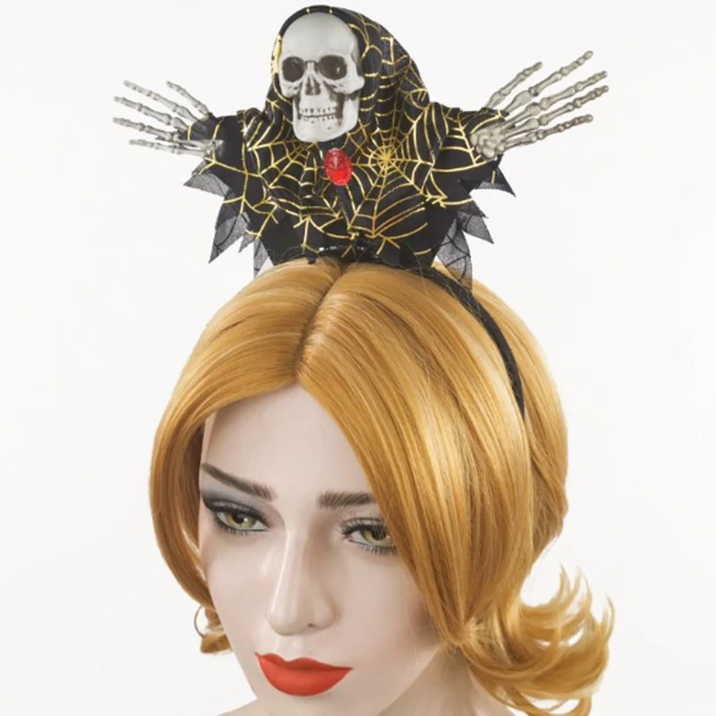 Halloween Day Headband Ghost Head Decoration Party Props Horror Skull Hair Accessories