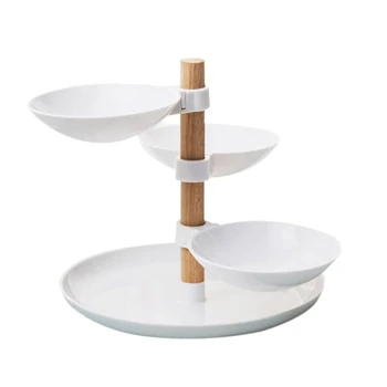 

European Minimalist Style Four Layers Fruit Candy Tray Living Room Desktop Food Storage Basket Home Tiered Accessory