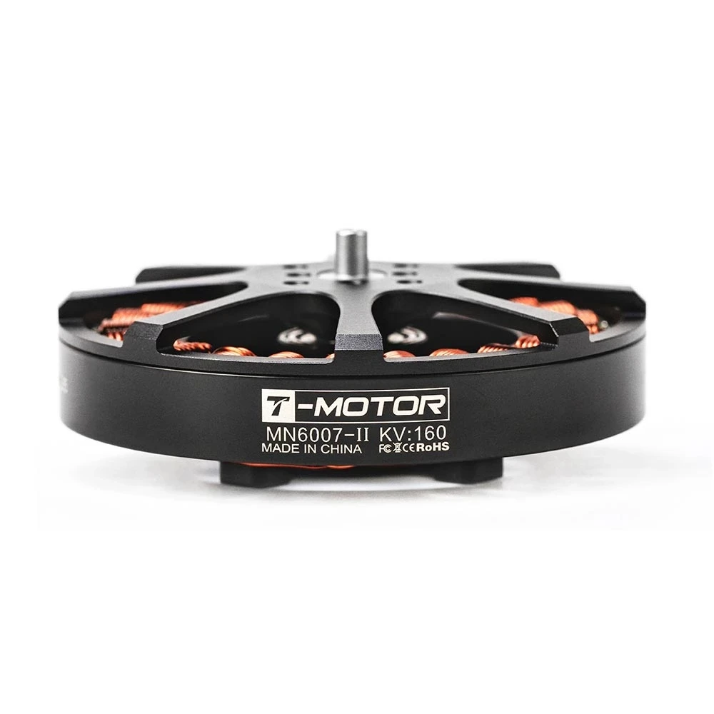 

T-MOTOR MN6007II KV160 KV320 brushless motor max thrust 6.5kg long flight time super light efficient drone match 21-22 inch prop