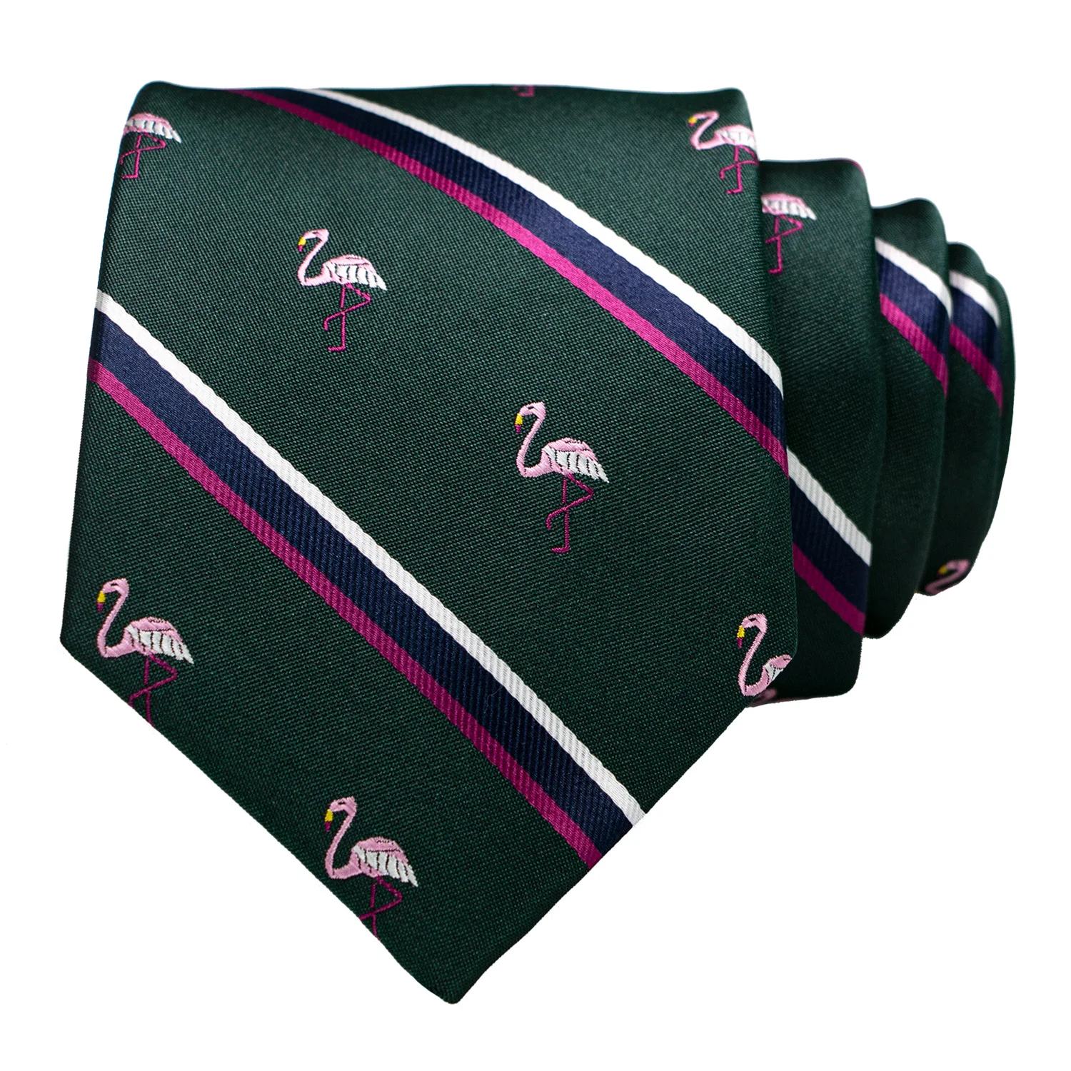 New Design Animal Tie For Men Silk Woven Necktie Dinosaur Snail Fox Flamingo Jacquard Fashion Party Wedding Gravata Ties,neck tie