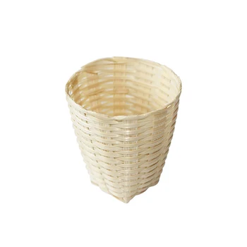 

1Pcs 1/12 Dollhouse Miniature Accessories Mini Bamboo Back Basket Simulation Model Toys for Doll House Decoration ob11