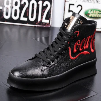 

Spring and Autumn Hot Sale New Arrival Men Fashion Top High Sneakers Luxury Casual Shoes Men Boots wild breathable Casual Shoes