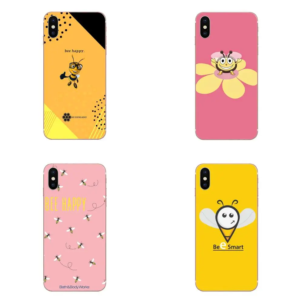 Маленький желтый Пчела счастливый для Xiao mi 3 4 4C 4i 5 5s 5X6 6X8 SE Pro Lite A1 Max x 2 Note TPU Quin