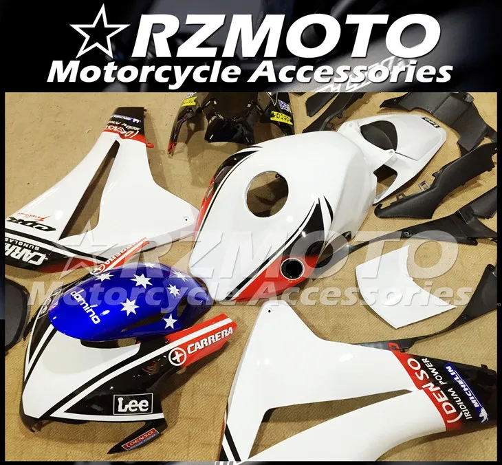 ABS мотоцикл обтекатель комплект для HONDA CBR1000RR 2008-2011 год кузов литья под давлением Магазин № 1071