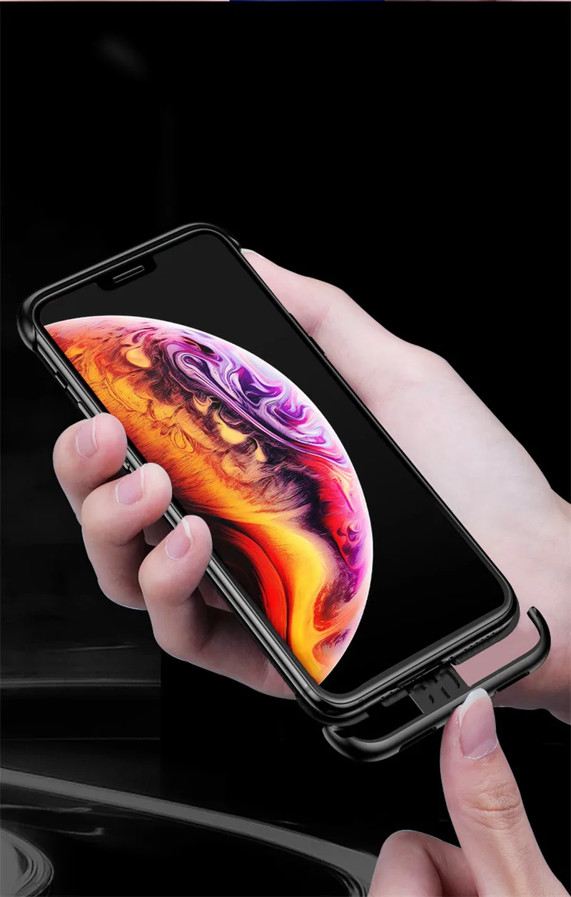 Пуш-ап металлический чехол для телефона для iPhone 11 чехол прозрачная задняя крышка из закаленного стекла безрамочный чехол для iPhone 11 Pro Max Funda