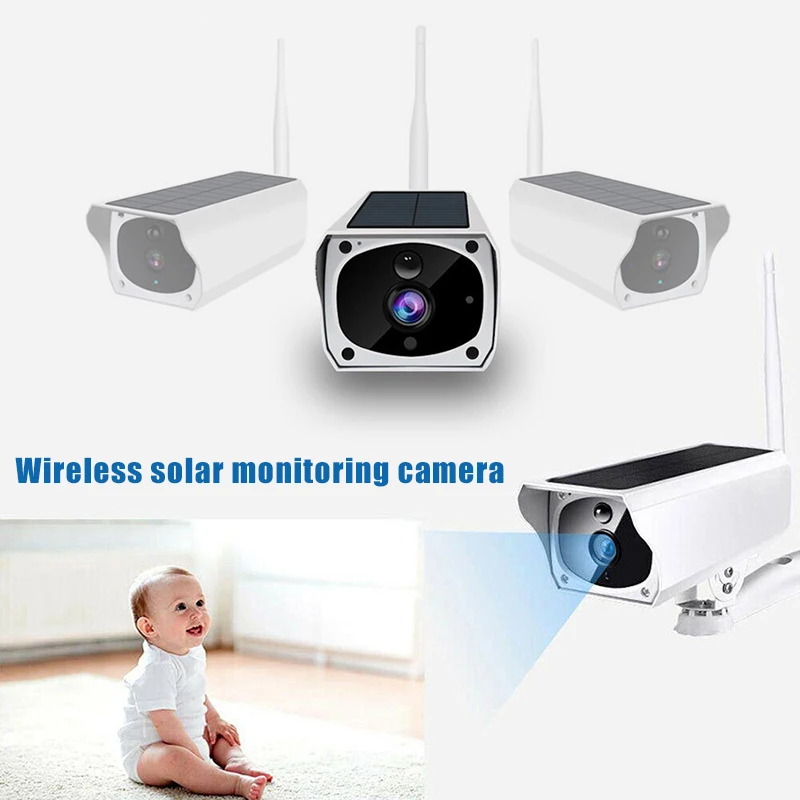 

HOT Wireless Solar Outdoor WiFi IP Camera 1080P HD Security Surveillance Waterproof Camera BUS66