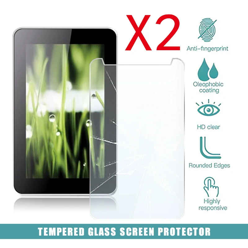 2Pcs Tablet Tempered Glass Screen Protector Cover for Lava M Tab Computer Anti-Scratch Explosion-Proof | Компьютеры и офис