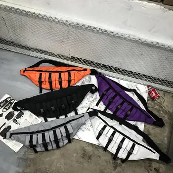 

Casual Oxford Cloth Fanny Hip Hop Chest Packs Pouch Multi-pocket Waist Pouch New Fashion Couples Bags Unisex Crossbody