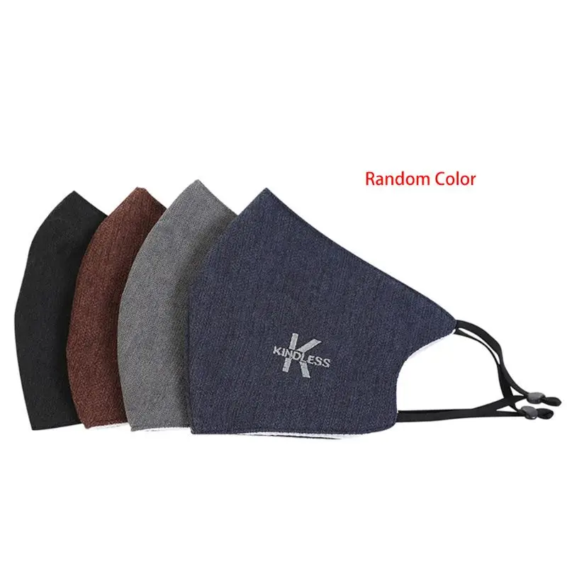 Random Colour 1 шт. противотуманная мужская хлопковая маска для рта и лица против пыли фильтр респиратор случайный цвет - Цвет: Random Colour