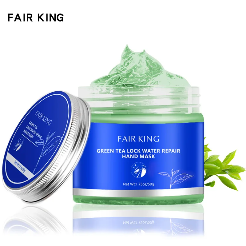 

Green Tea Hand Mask Hand Wax Whitening Skin Moisturizing Repair Exfoliating Calluses Anti-Aging Hand Skin Treatment Cream 50g
