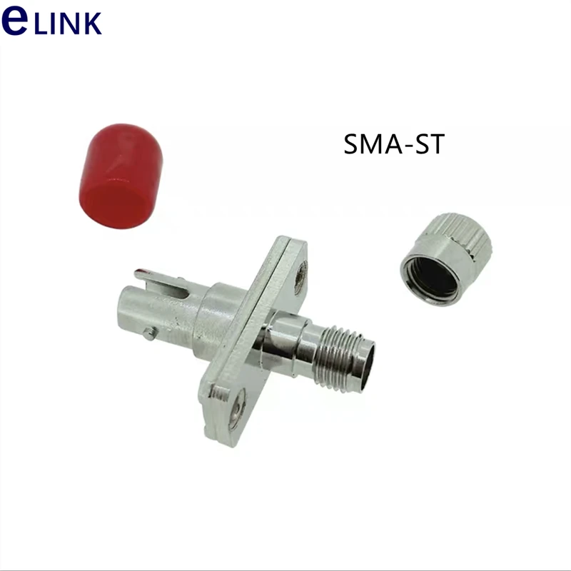 Adattatore Fibra Ottica Universale, Convertitore Da SMA A FC/SC/ST Con Flangia. Multi-mode, Colore Argento.