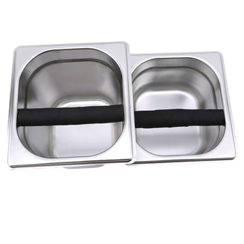 

Stainless Steel Espresso Coffee Knocking Box Container Coffee Grounds Barrel Coffee Accessories Coffee Knocking Box Container