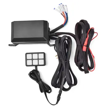 

6 Gang Switch Panel Electronic Relay System Circuit Control Box Waterproof Fuse Relay Box Wiring Harness Assemblies For Car