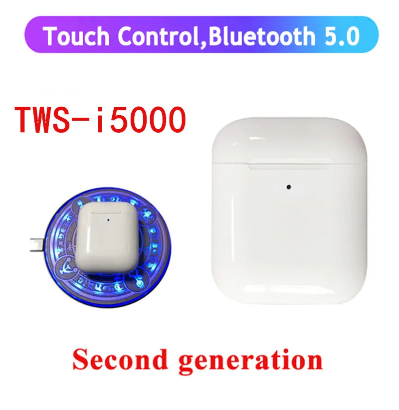 

i5000 TWS Pop up 3 Battery 1:1 Replica With QI Wireless Charging Bluetooth 5.0 Earphone 8D Sound Bass Earbuds PK i2000 i1000 TWS