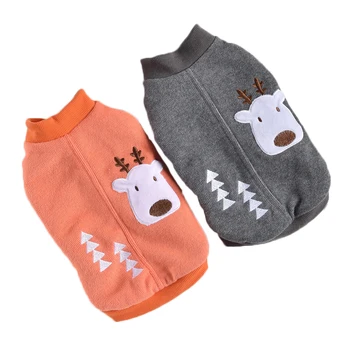 

Cute Cartoon Deer Dog Clothes For Large Dogs Winter Warm Lining Winter Warm Corgi Golden Retriever Jacket Big Pet Coat Labrador
