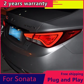 

KOWELL Car Styling for Hyundai Sonata led taillights 2011-2014 parking led Sonata 8 tail lamps led rear lights led light guide