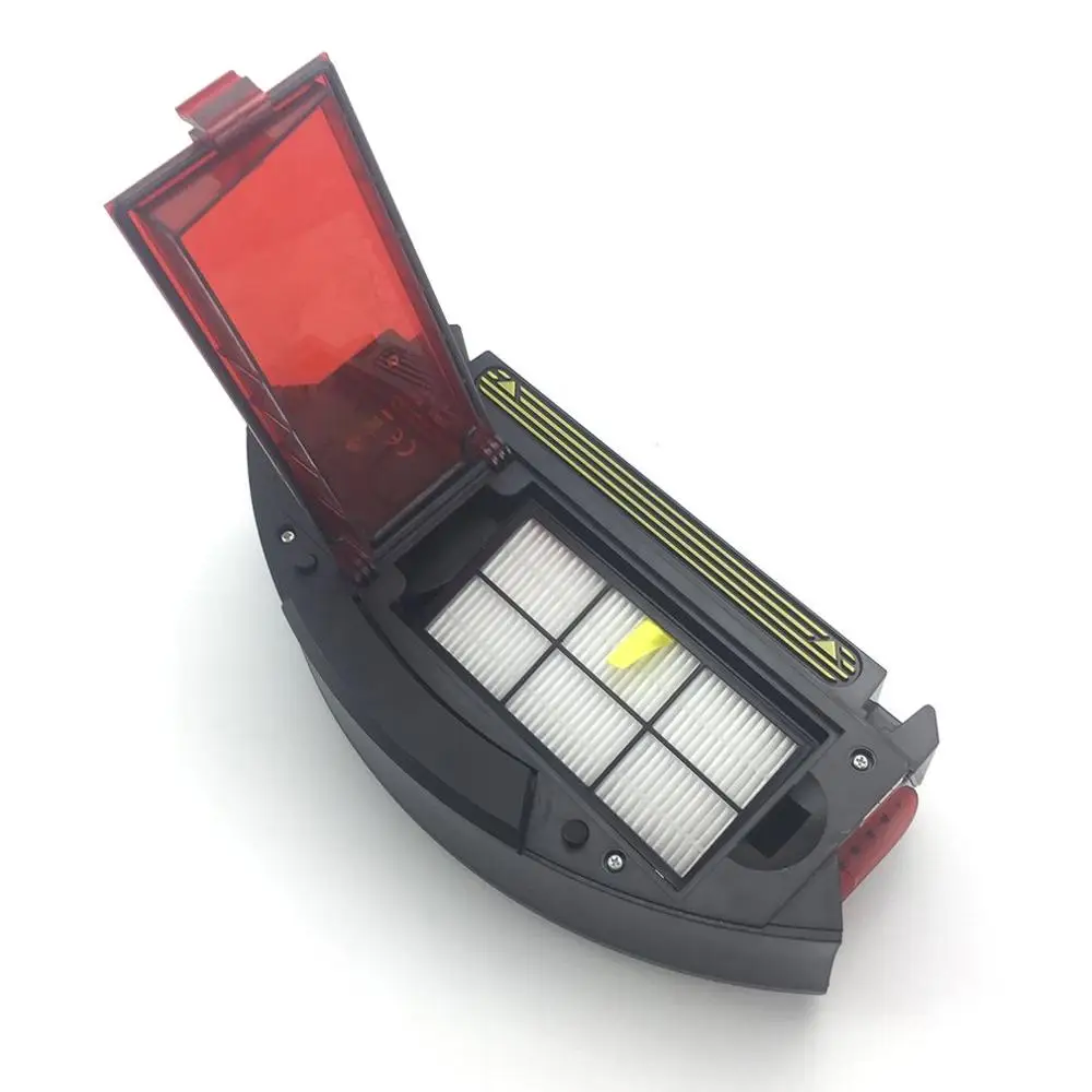 Dust Collection Box Dust Filter Box Dust Collector For Irobot Roomba 800 Series Filter Black Brushes