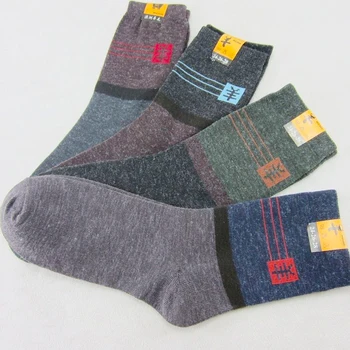 

5pairs/lot Fashion Wool Socks Men Warm Long Socks Man Casual Business Autumn Winter Calcetines