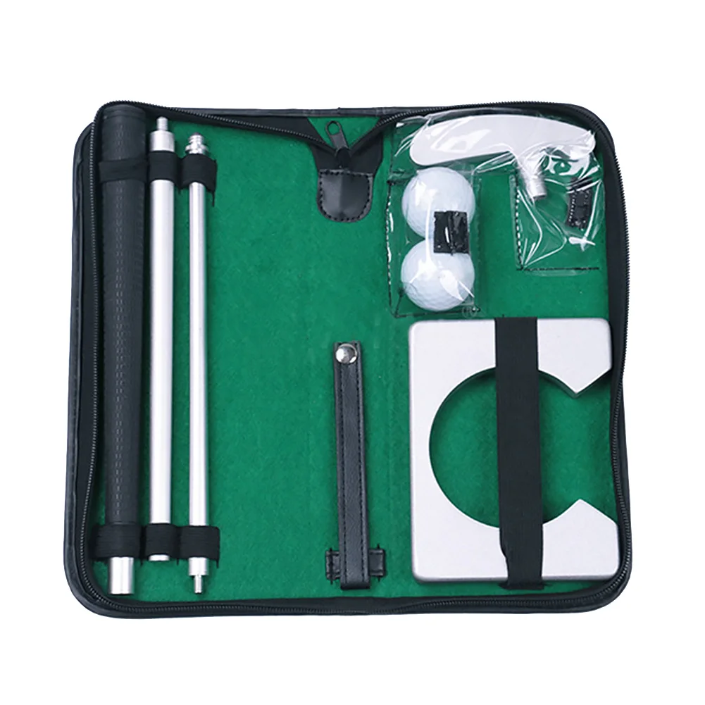 

Portable Golf Putter Set Gift Mini Practiced Equipment House Training Aids Travel Carry Case Ball Holder Indoor Easy Store Tool