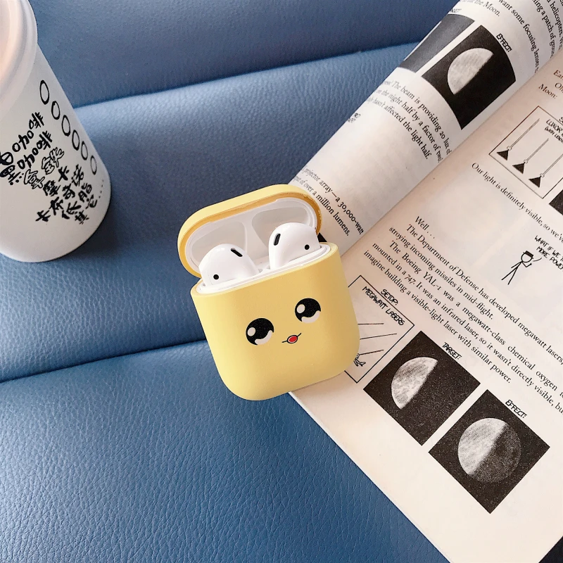 Милый мультяшный беспроводной Bluetooth чехол для наушников для Apple AirPods тонкий жесткий PC розовый чехол для наушников Защитный чехол зарядная коробка