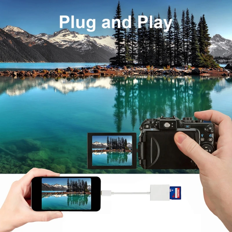 Micro USB для SD считыватель карт OTG адаптер адаптеры для мобильных телефонов кабель для samsung Xiaomi