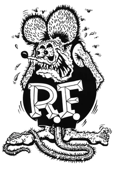 

1pcs Rat Fink Stickers Ratfink PVC Car Sticker For skateboard suitcase refrigerator motorcycle Decal